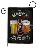 Hoopy Beer Oclock Garden Flag 13 X18.5 Double-Sided House Banner - £15.70 GBP