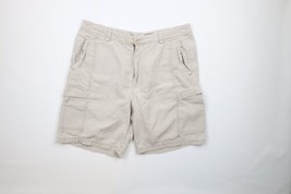 Vintage Tommy Bahama Relax Mens Size 38 Distressed Loose Fit Cargo Shorts Beige - £31.57 GBP