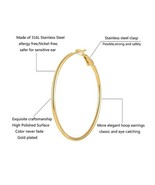 Six (6) Hoop Earring Set ~ Gold-Tone ~ Circle Earring ~ Hoops ~ Fashion ... - $28.06 CAD