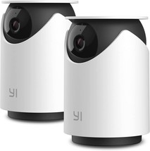 The Yi Pet Security Camera 2Pc, 1080P 360-Degree Smart Indoor Nanny Dog Cat Dome - £72.09 GBP