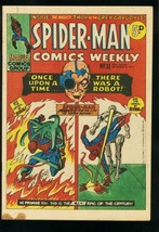 SPIDER-MAN Comics Weekly #31 1973-STEVE DITKO-JACK KIRBY-BRITISH-ROBOT Vg - £39.96 GBP