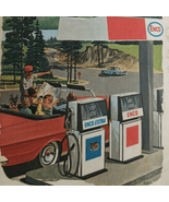 Vintage Enco Oklahoma Kansas GW Walker Gas Station Paris Texas Travel Ro... - €10,06 EUR