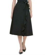 Calvin Klein Ruffled Faux-Wrap Skirt - $41.28