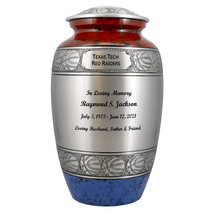 Basketball Red White &amp; Blue Pewter Urn - £135.85 GBP