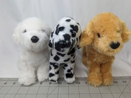 Douglas Dog Plot of 3 Puppy Dalmatian Labrador Bichon Stuffed Animal Toy - $29.95