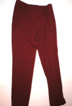 New Womens Worth York Pants Dark Red Slacks Office Work 12 NWT $348 Brick Tall  - £272.40 GBP