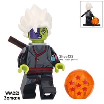 1pcs Fusion Goku Black Zamasu Battle with Vegito Dragon Ball Super Minifigures - - $2.99