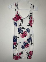 Papaya White Vibrant Floral Above Knee Dress Size Large Juniors - $19.99