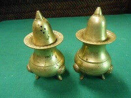 Great Brass &quot;Oil Lamp&quot; Design...SALT and PEPPER SHAKERS.........FREE POS... - £12.06 GBP