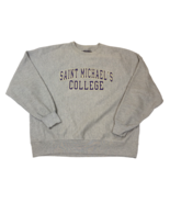 VintagemSt Michaels College Champion Reverse Weave Gray Crewneck Sweatsh... - $55.56 CAD