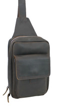 Vagarant Traveler Cowhide Leather Chest Pack Travel Companion LK12.DB - £74.70 GBP