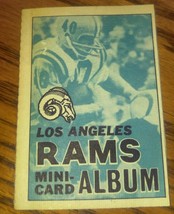 Vintage 1969 Topps #8 Los Angeles Rams LA USA Made Mini Card Album - £12.56 GBP