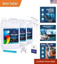 Crystal Clear Food Safe Deep Pour Resin - 2&quot; Depth for Stunning Art 1.5 ... - $202.49
