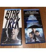 Star Trek &amp; Star Trek Into Darkness W/ Slipcovers Lot Blu Ray Free Shipping - £5.46 GBP