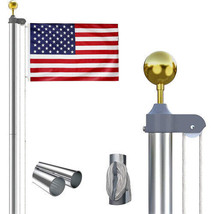 20FT Flag Pole - Durable, Heavy-Duty - £67.26 GBP