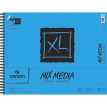 Canson XL Mix-Media Paper, 98 lb, 14 x 17 Inches, 60 Sheets - 100510930 - $54.99