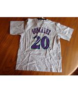 AZ DIAMONDBACKS "Luis Gonzales Youth'" NWT Gray Throwback Shirt Size(5/6... - $17.08