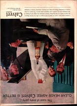 Vintage Calvert Reserve Whiskey 1959 Print Ad Clear Heads Agree It&#39;s Bet... - £19.24 GBP