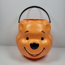 Winnie the Pooh Halloween Plastic Blow Mold Pumpkin Trick or Treat Pail Bucket - £12.03 GBP