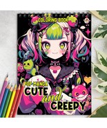 Pop Manga Cute and Cute Spiral-Bound Coloring Book for Adult, Stress Relief - £16.06 GBP