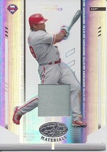 2004 Leaf Certified Materials Mirror Fabric White M Byrd 135 Phillies 065/200 - £1.59 GBP