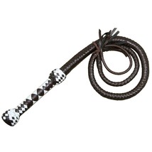 Indiana Jones Cow Hide Leather 04 Feet Long 12 Plait Weaving Bull Whip Brown - £19.77 GBP