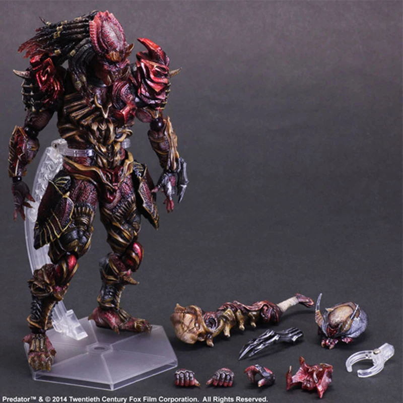 Play Arts Alien VS Predator Scar Predator Action Figure Model Toy 28cm J... - £55.43 GBP+