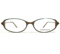 Anne Klein Eyeglasses Frames AK8024 K5170 Clear Blue Brown Oval 52-17-135 - $51.21