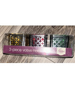 2 sets of Home Elements 3-Piece Votive Candle Holder Set Holiday Christmas - $18.70