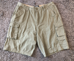 Rugged Wear Cargo Shorts Mens 32 Khaki Green Utility Hiking Camping 32x1... - $14.73