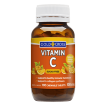 Gold Cross Sugarless Vitamin C 500mg 100 Chewable Tablets - £59.40 GBP
