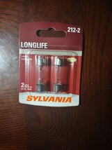 Sylvania 212 Long Life 2 Pack-212-2LL Light Bulb Dome Trunk Cargo Area bulb-new - £1.53 GBP