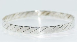 Mexico Sterling Silver Twisted Bangle Bracelet - £42.00 GBP