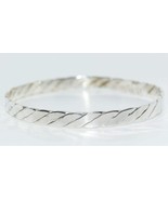 Mexico Sterling Silver Twisted Bangle Bracelet - £42.55 GBP