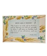 Postcard He&#39;s All I Need The Lord Is My Rock Religious Psalm 18:2 Chrome... - €4,21 EUR
