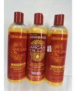 (3) Creme of Nature Moisture &amp; Shine Shampoo Argan Oil Hydrate DeTangle ... - $306.16 MXN