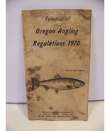 VINTAGE 1970 SYNOPSIS OF OREGON ANGLING REGULATIONS 3 3/4&quot; X 6 1/2&quot; FISHING - $255.15 MXN