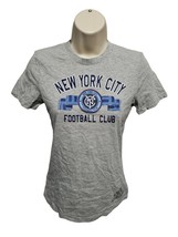 Adidas New York City Football Club Girls Large Size 14 Gray TShirt - £14.80 GBP