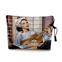Retro Hepburn Poster Print Portable Women Cosmetic Bag Multifunction Travel Beac - £6.67 GBP