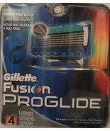 Gillette Fusion Proglide Men&#39;s Razor Blade Refills 4 Count 5 Blade Shaving - £15.76 GBP