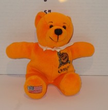 2001 Symbolz 6&quot; Oregon Beaver State  Orange Bean Bag bear Plush Stuffed ... - $183.79 MXN