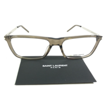 Saint Laurent SL344 005 Eyeglasses Frames Brown Silver Rectangular 54-17... - £89.32 GBP