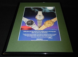 1984 Seiko Watches ORIGINAL Framed 11x14 Advertisement - $34.64