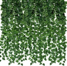 Cewor 24 Pack 173Ft Artificial Ivy Greenery Garland, Fake Vines Hanging Plants - £35.87 GBP
