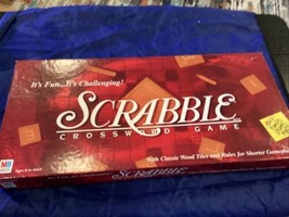 Scrabble Board Game Complete Family Game Night Milton Bradley - £8.56 GBP