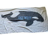 Warner Bros Free Willy Vintage Beach Towel 1990s 28 by 56 inches - $17.53
