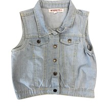 Nannette Kids Girls Denim Button Up Vest, Size 10 - $9.90