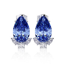 Summer Pear-Shaped Water Drop Ear Studs Temperament South Korea Small Eardrops E - $9.99