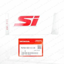 GENUINE HONDA 99-00 CIVIC COUPE SI EM1 REAR RED SI TRUNK BADGE REAR EMBLEM - $38.70