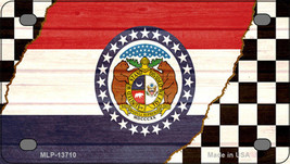 Missouri Racing Flag Novelty Mini Metal License Plate Tag - $14.95